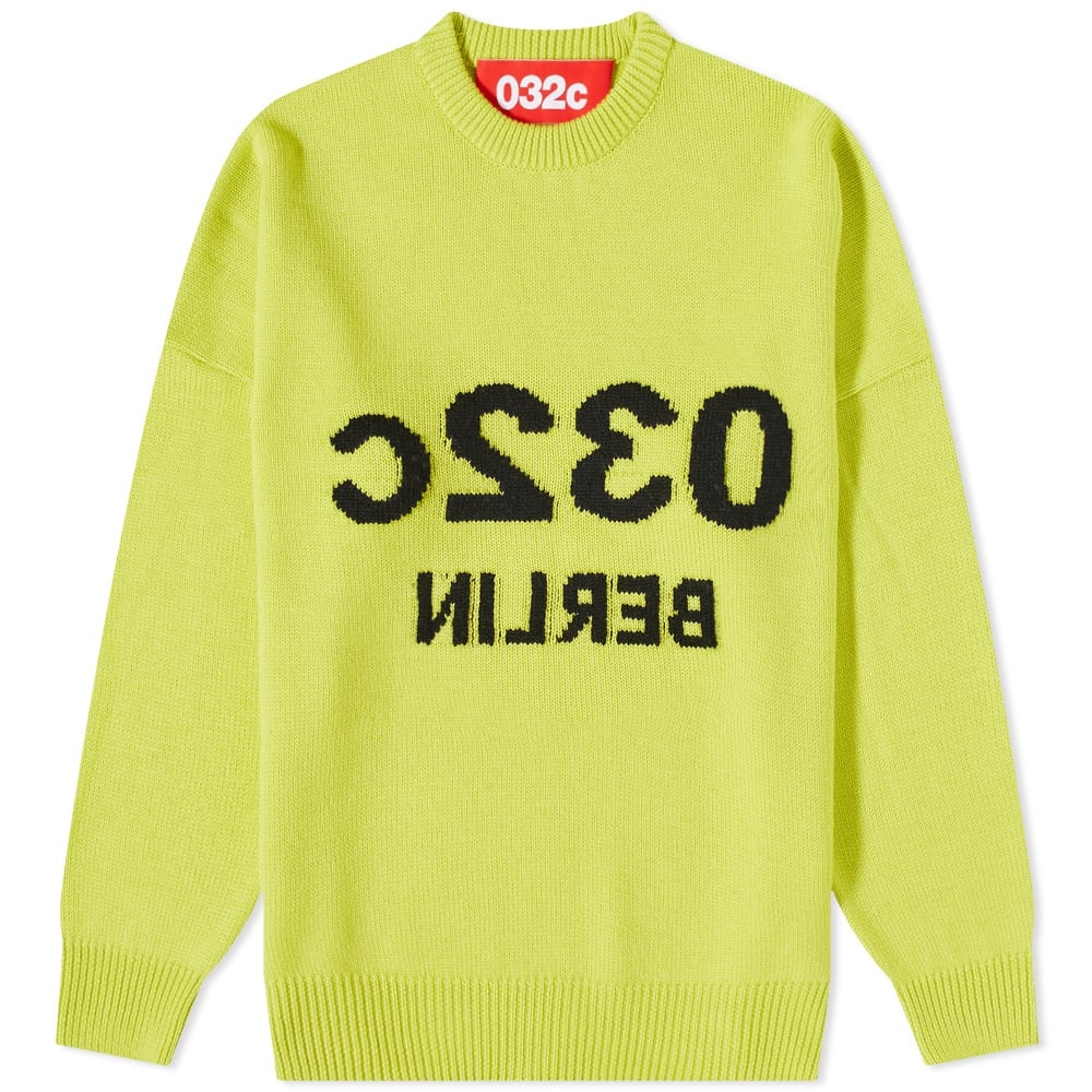 032c Reverse Logo Berlin Crew Knit - 1