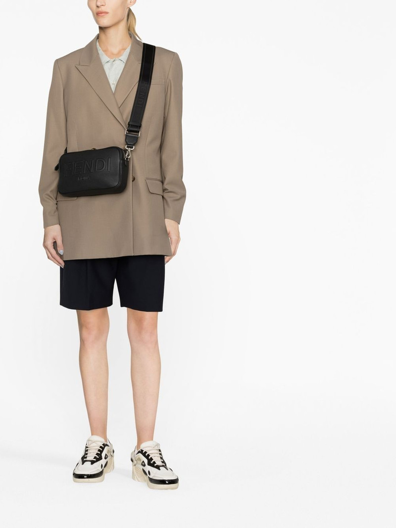 FENDI embossed-logo leather body bag outlook