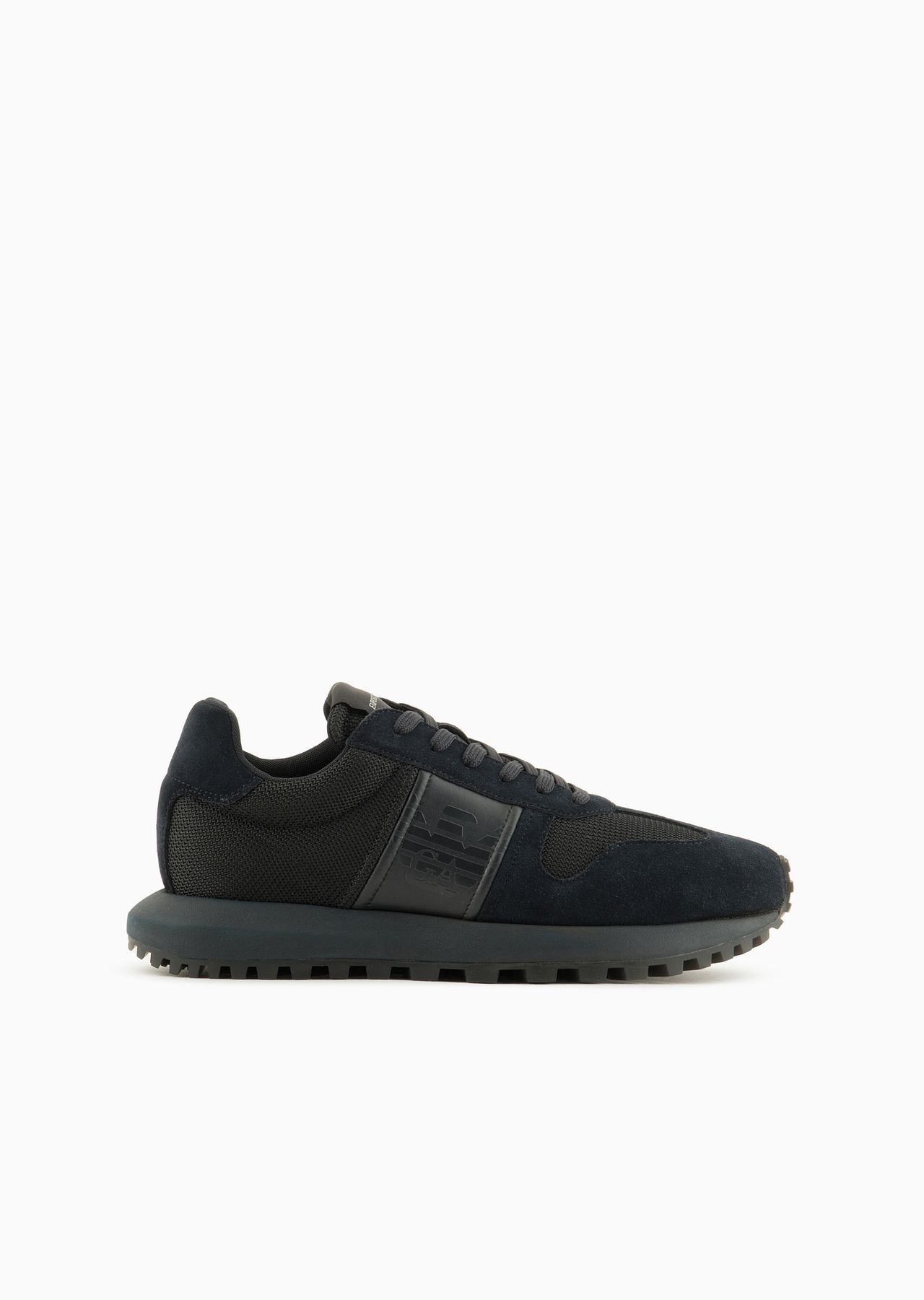 Mesh sneakers with suede details - 1