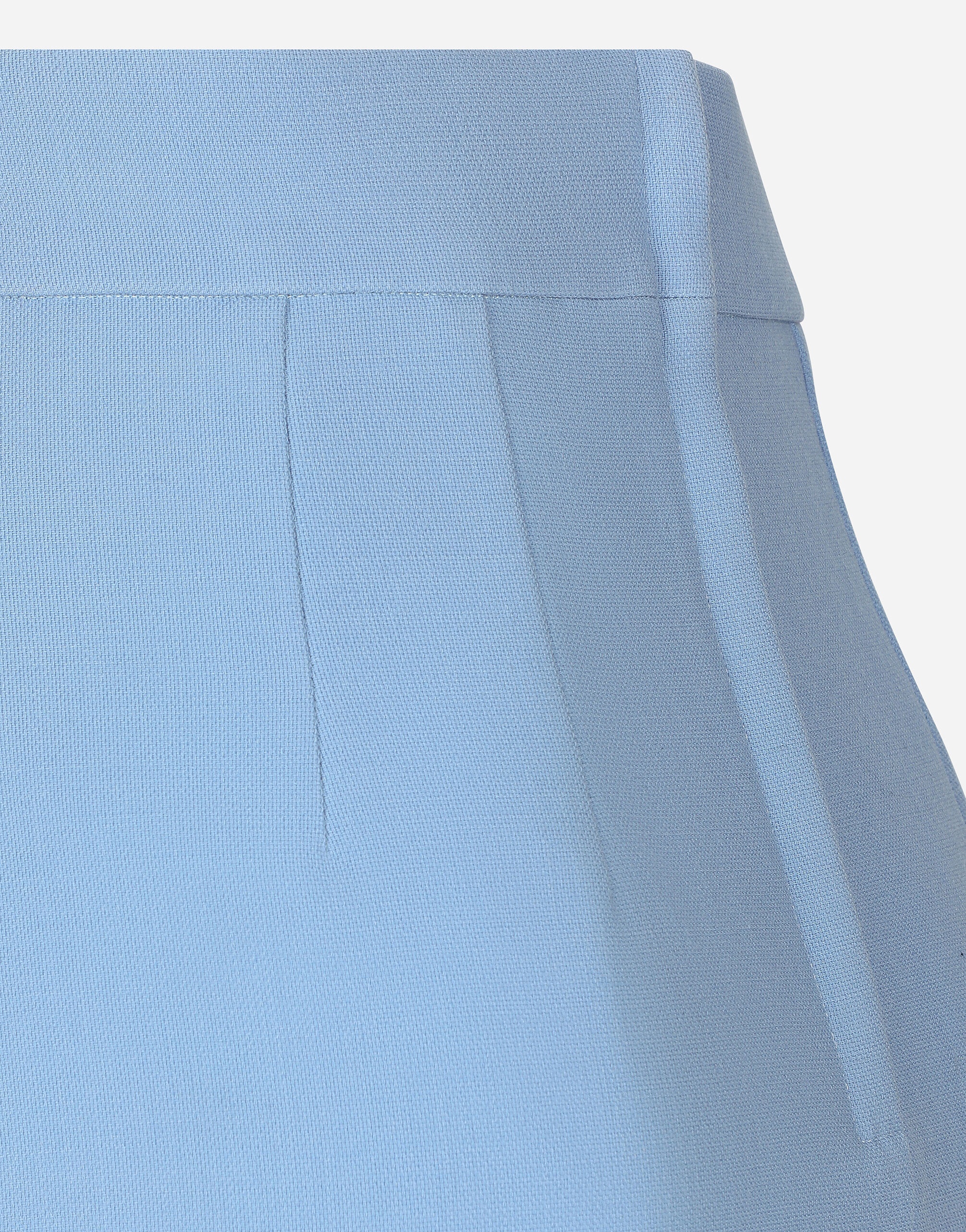 Calf-length wool crêpe pencil skirt with DG logo - 3