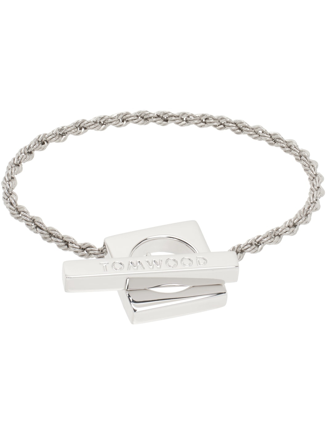 Silver Square Rope Bracelet - 1