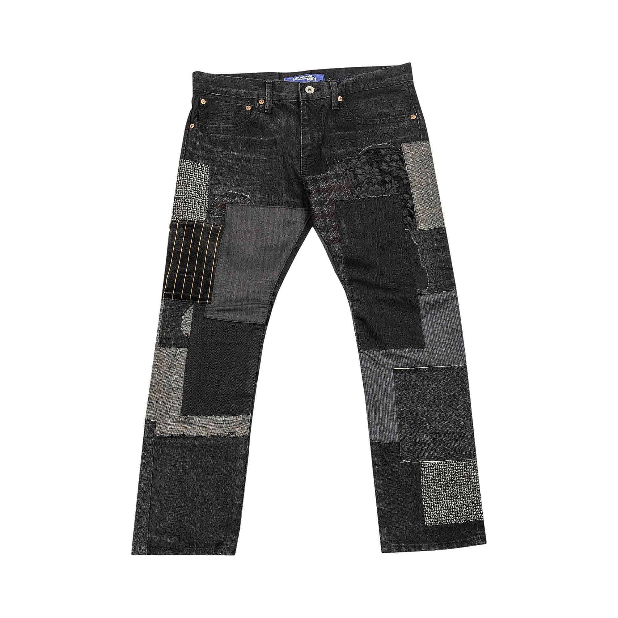 Junya Watanabe Patchwork Denim Trouser 'Black' - 1