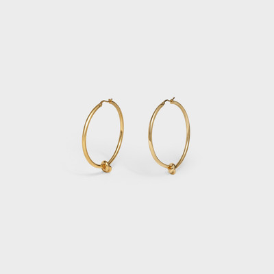 CELINE KNOT LARGE HOOPS IN BRASS WITH GOLD FINISH outlook