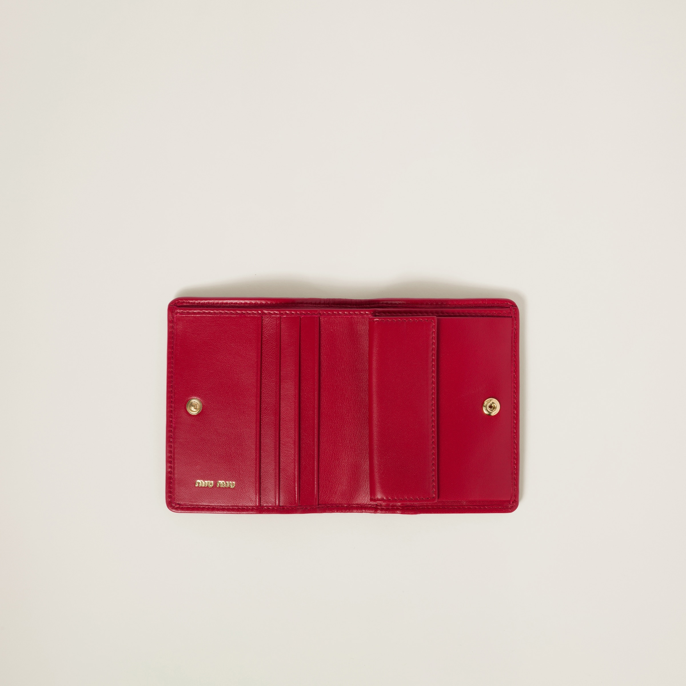 Small matelassé nappa leather wallet - 2