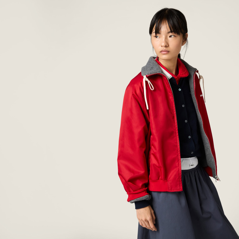 Technical gazar and fleece bomber jacket 5