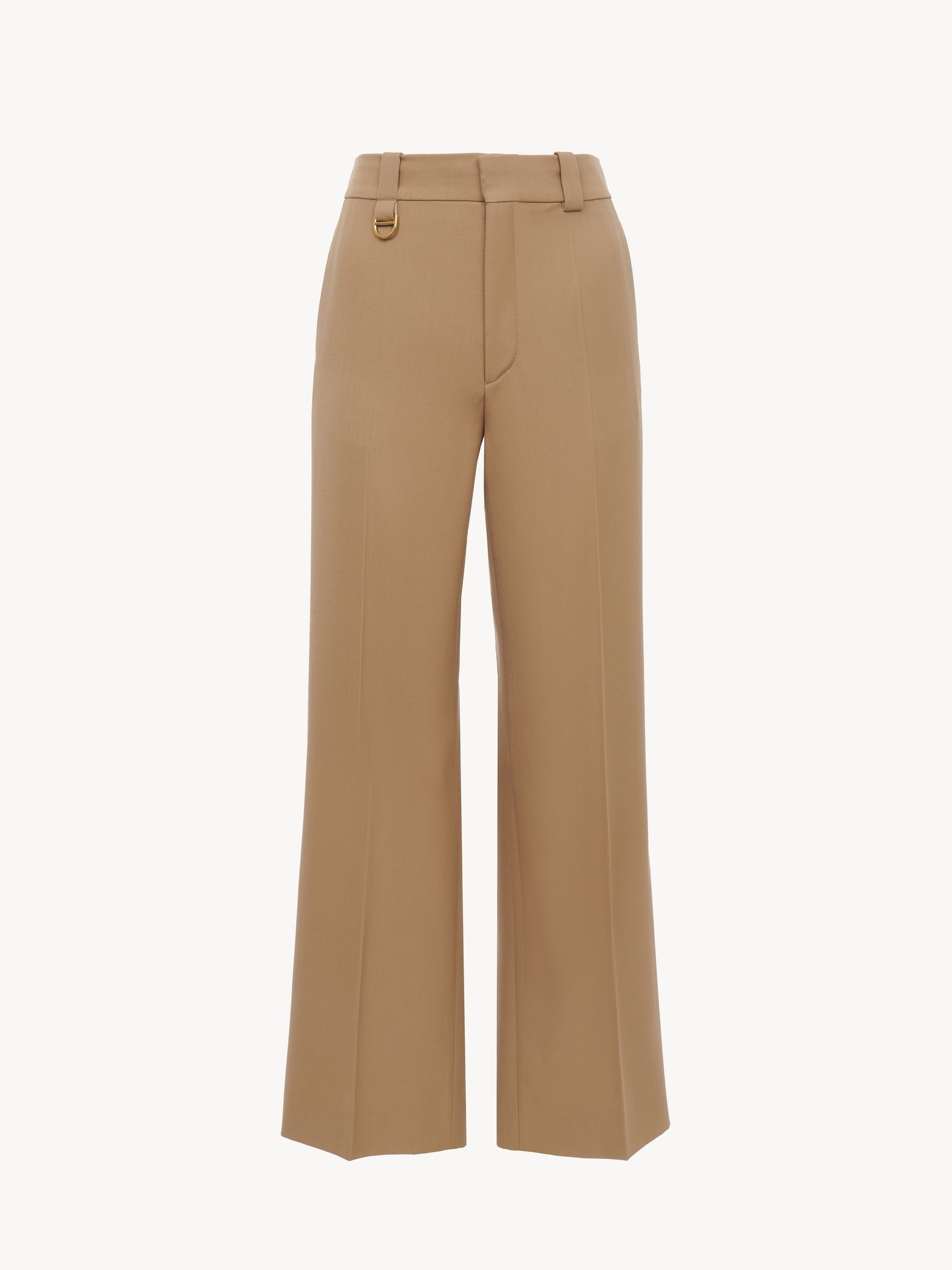 CROPPED TAILORED PANTS IN WOOL GRAIN DE POUDRE - 2