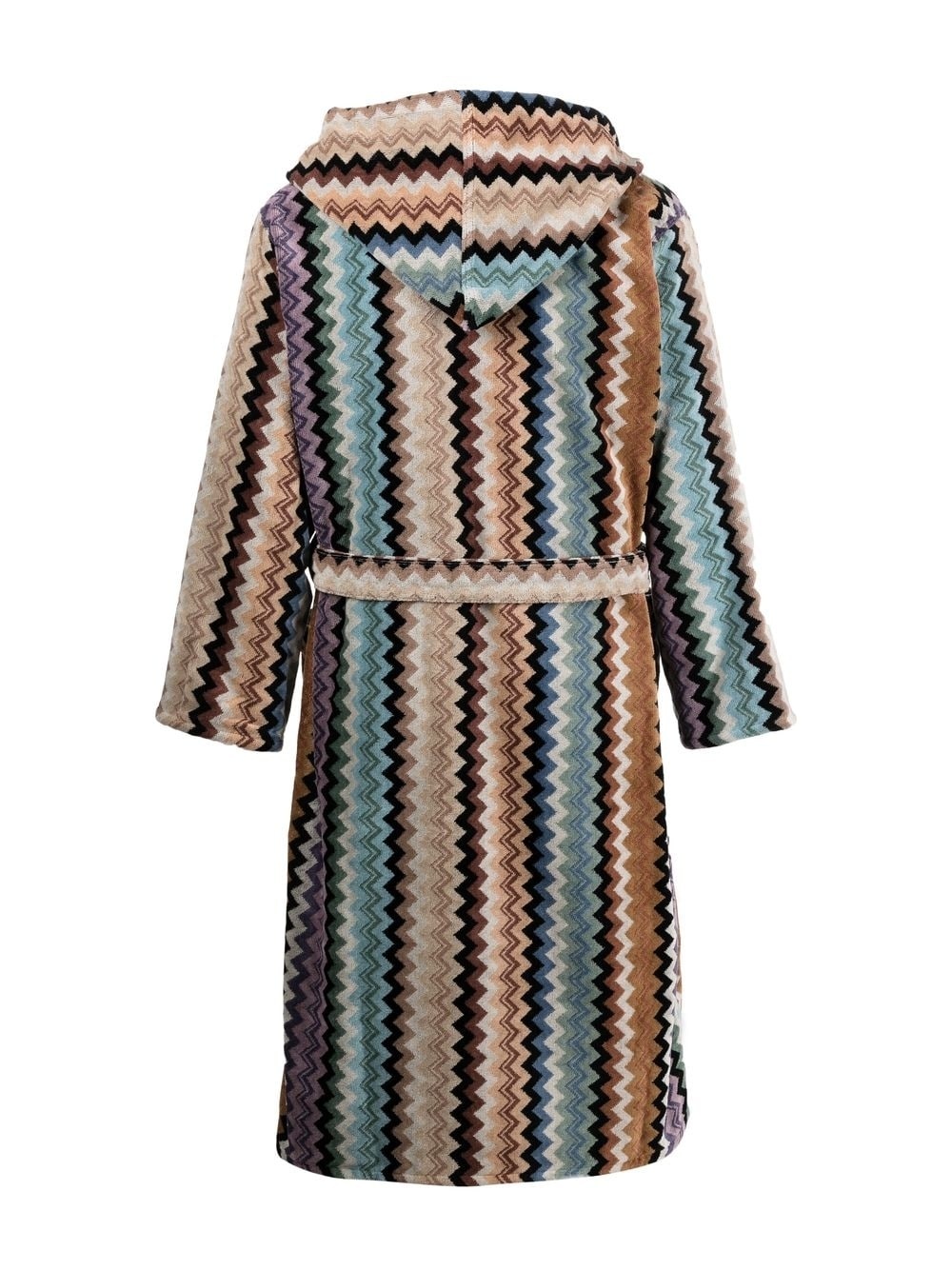 Adam zigzag-pattern bathrobe - 2