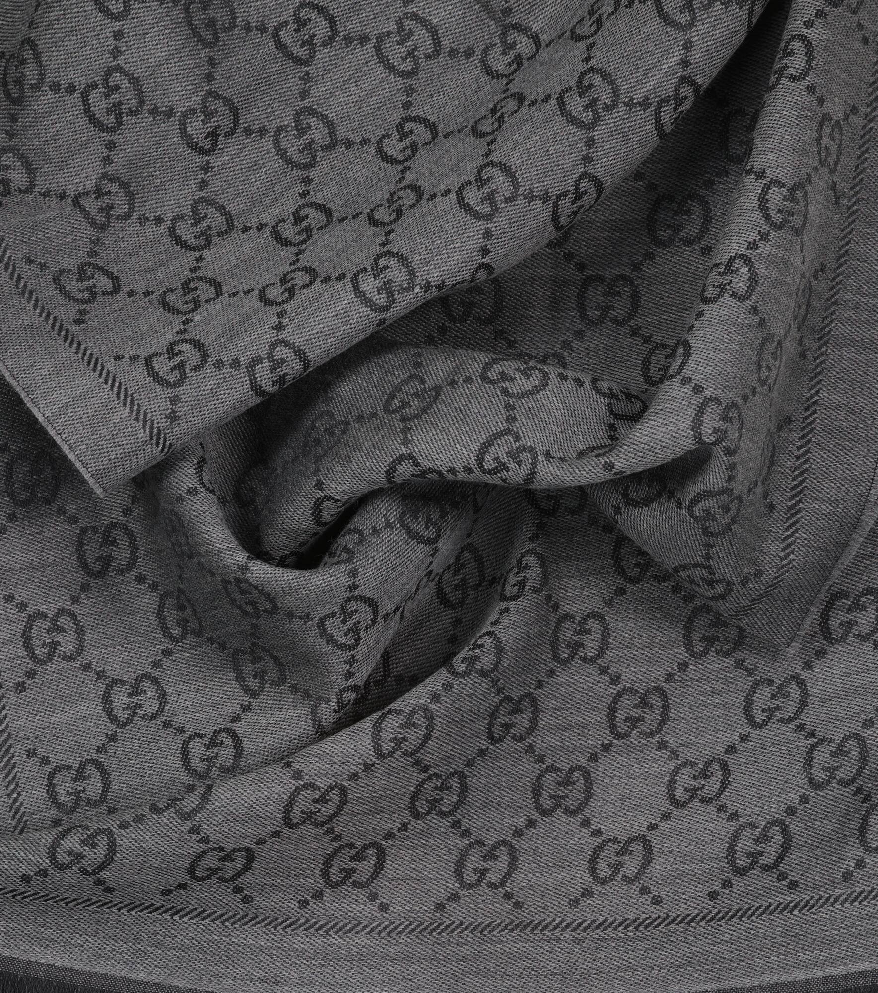 GG wool jacquard scarf - 5