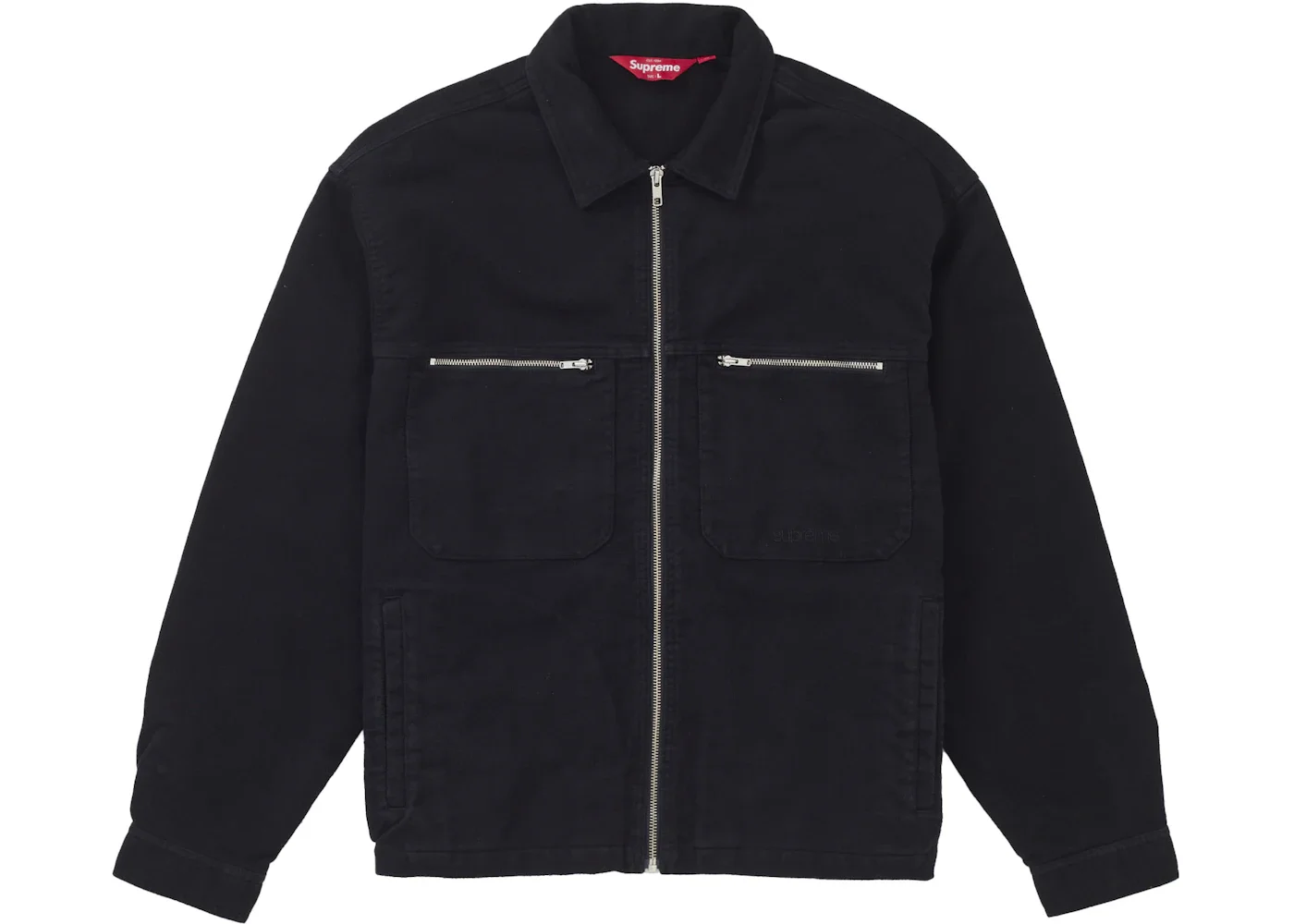 Supreme Moleskin Work Jacket (SS25) Black - 1