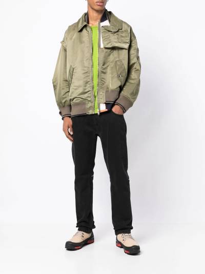 Kolor spread-collar light jacket outlook