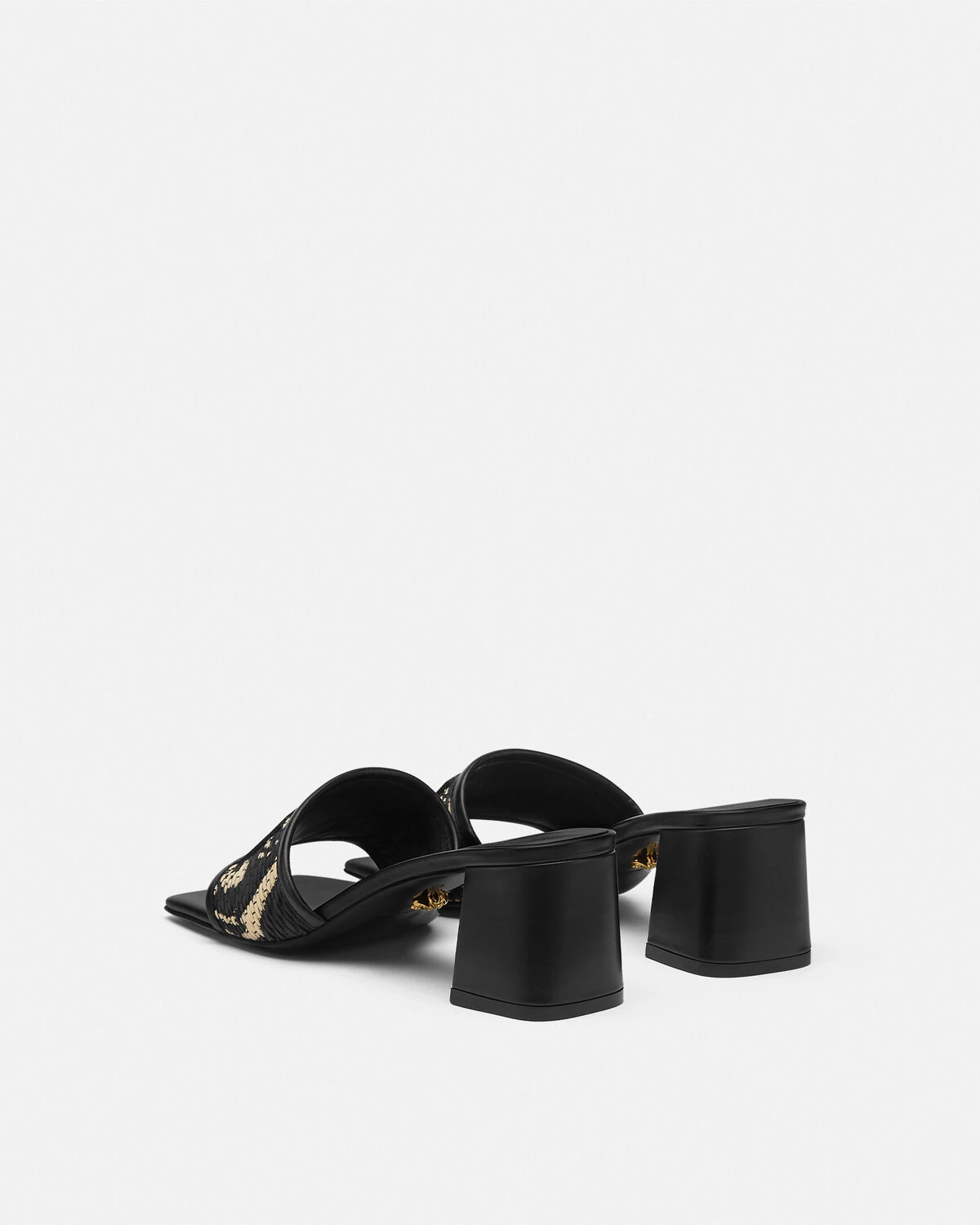 Theia Barocco Raffia Mules 55 mm - 3