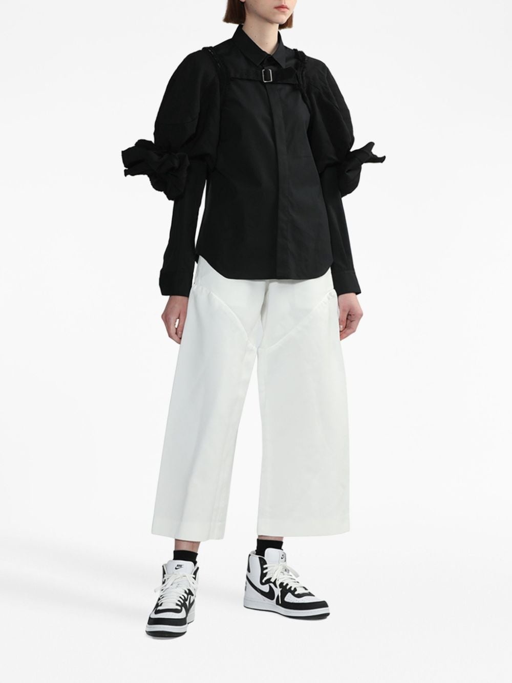 long-sleeved cotton shirt - 2