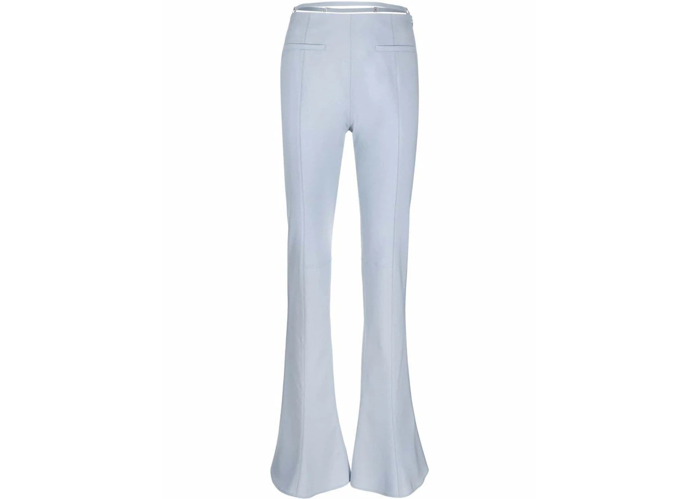 Jacquemus Jacquemus Wool-Blend Flared Trousers Trousers Blue - 1