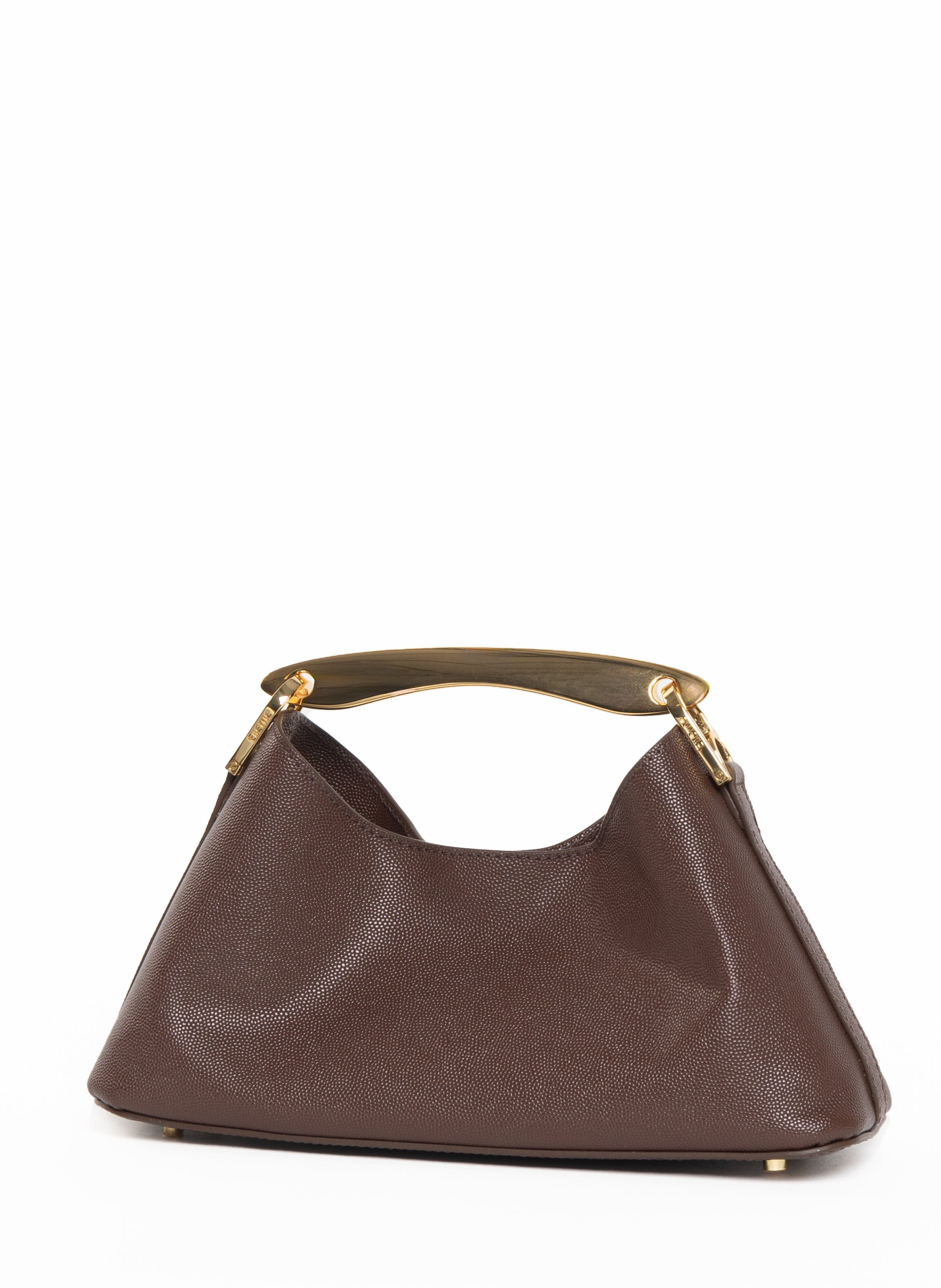 Mini Boomerang Leather Caviar Dark Brown - 3