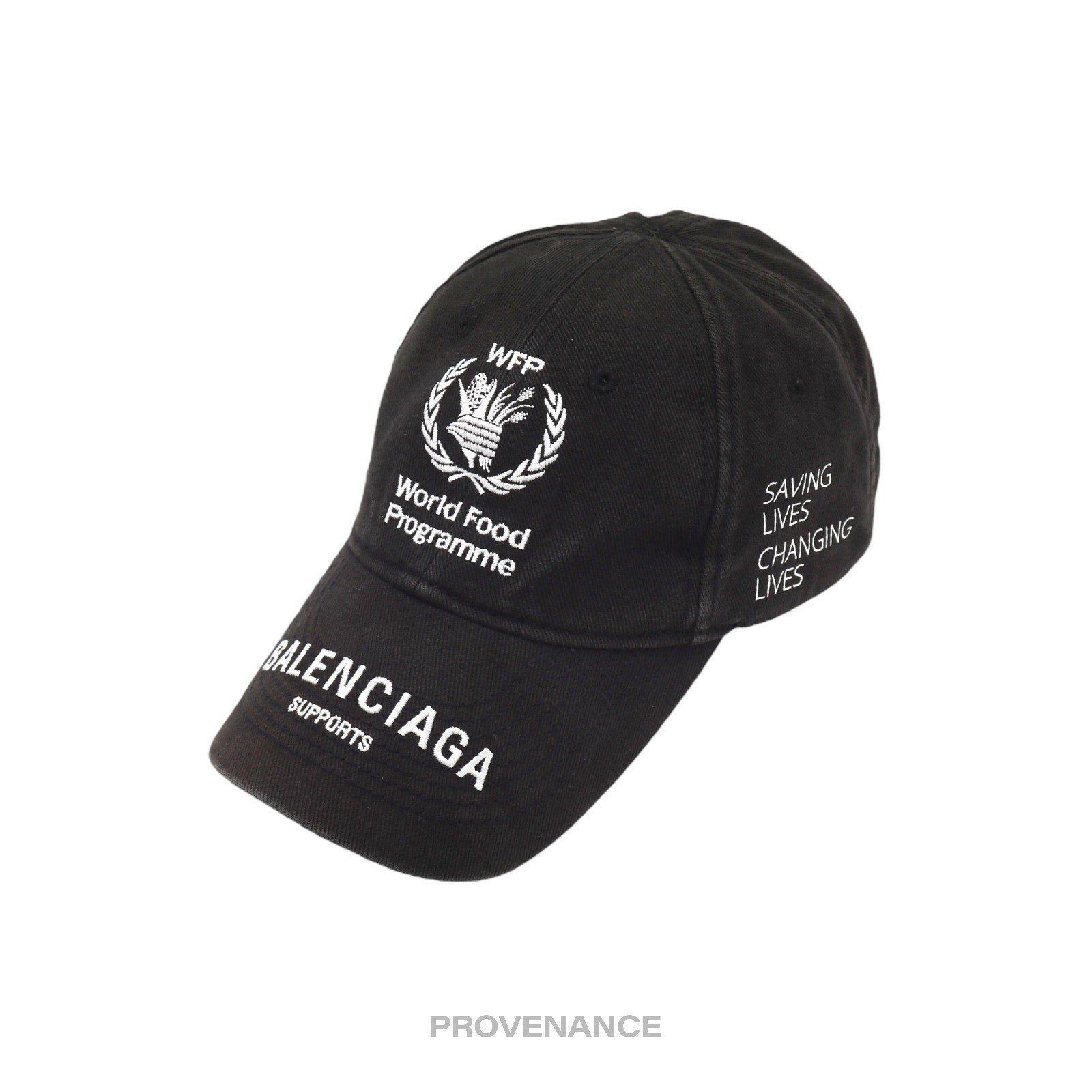 Balenciaga WFP World Food Programme Cap - Washed Black - 2