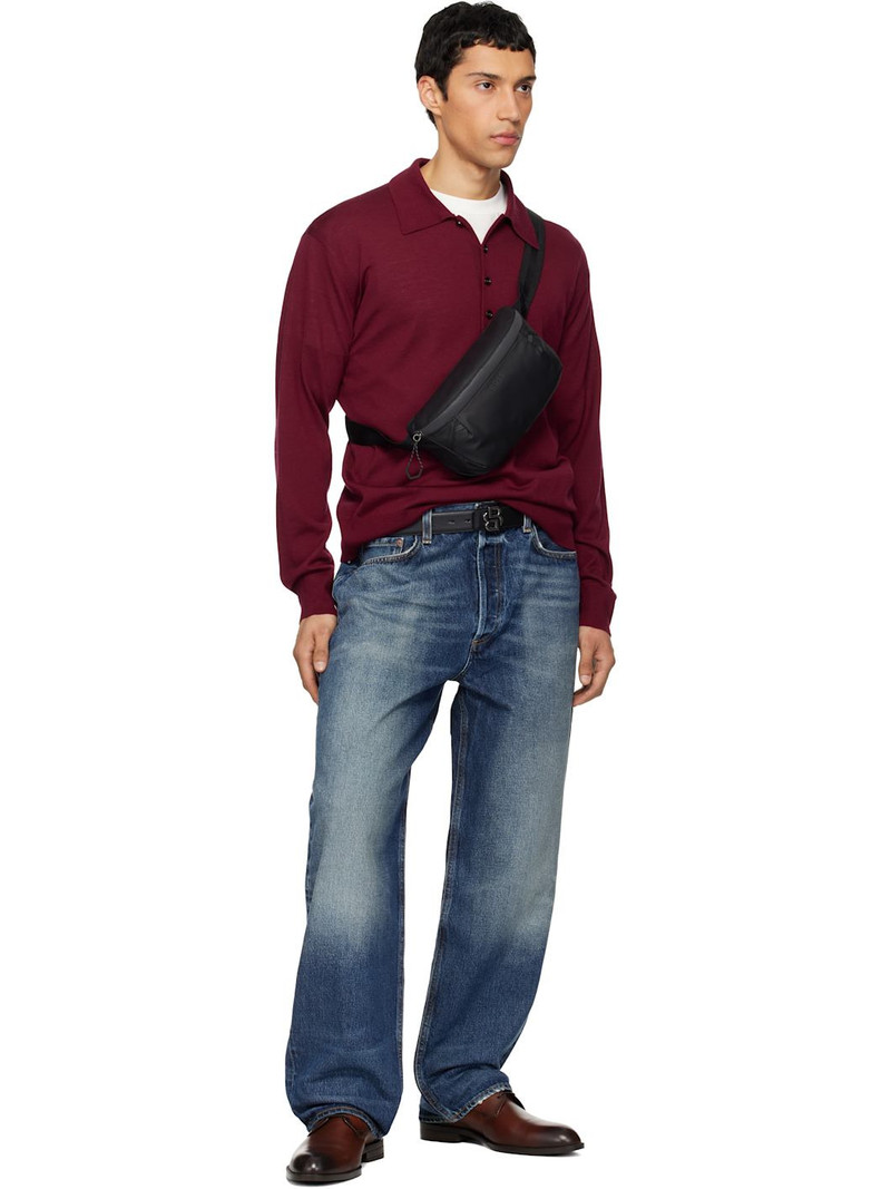 BOSS Black & Navy Reversible Double B Monogram Belt outlook