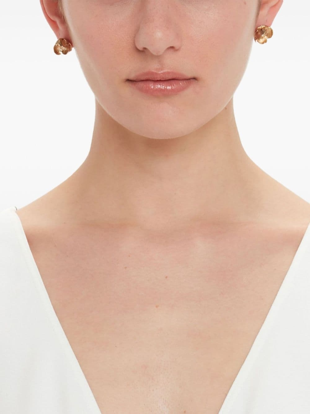Camellia stud earrings - 6