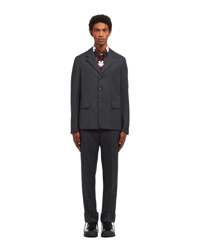 Prada Single-breasted wool jacket outlook