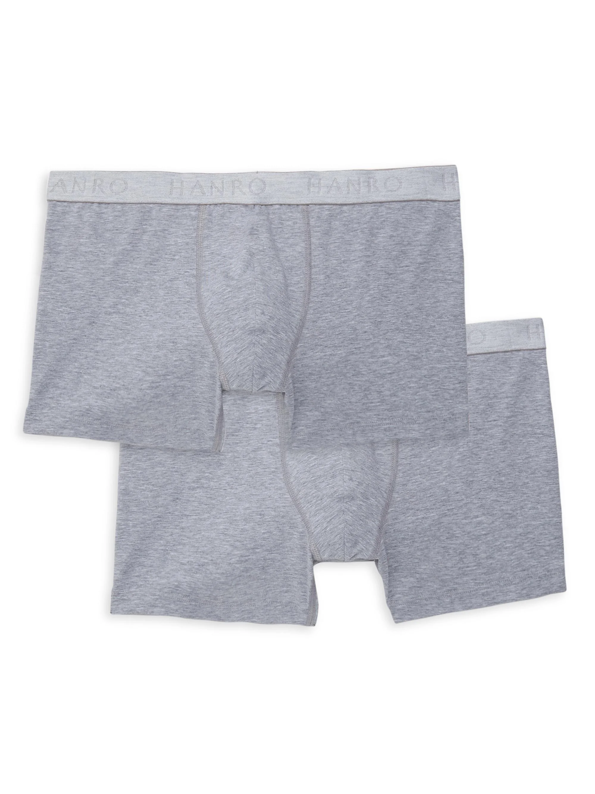 Cotton Essentials 2-Pack Boxer Briefs - Grey - 1