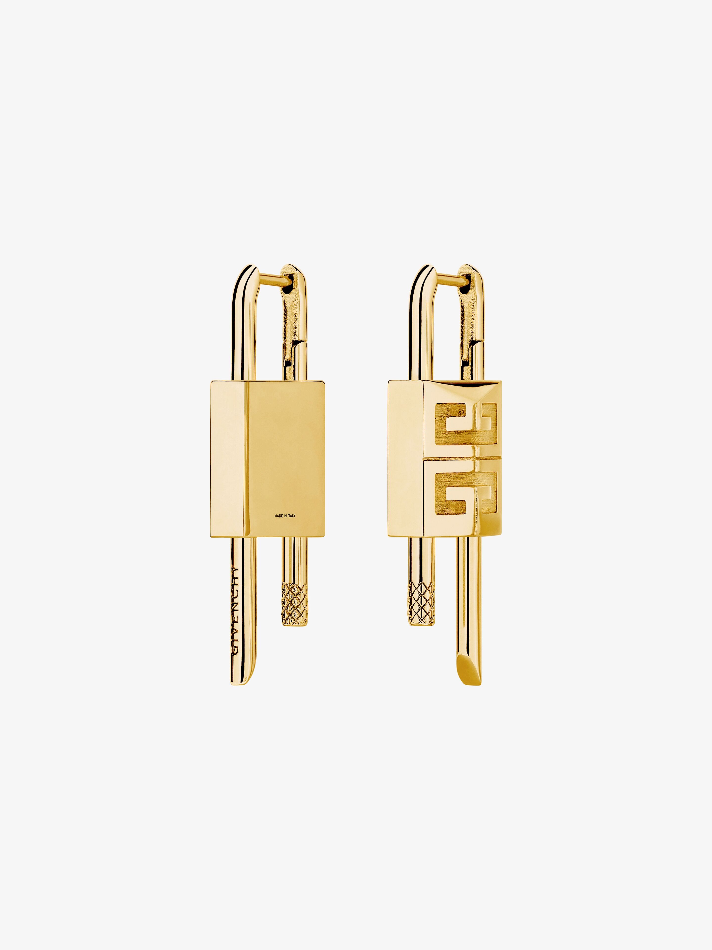 LOCK EARRINGS IN METAL - 4