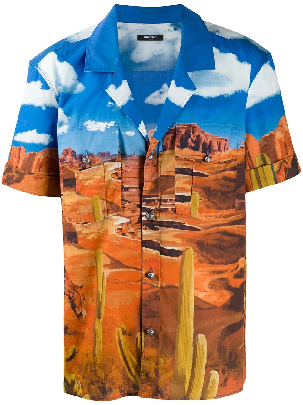 printed bowling shirt - 1