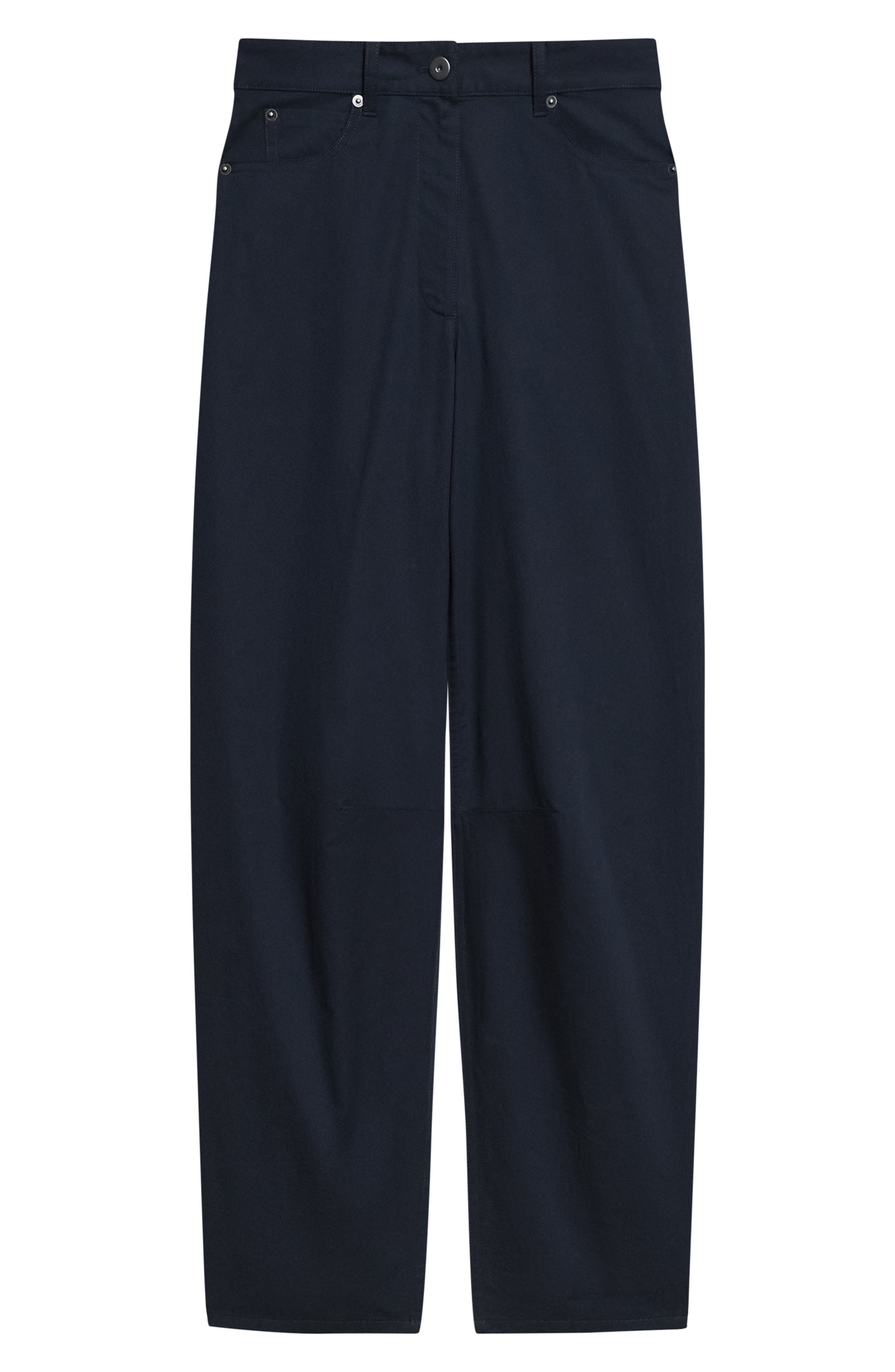 Theory Curve Leg Cotton Chino Pants in Nocturne Navy at Nordstrom - 5