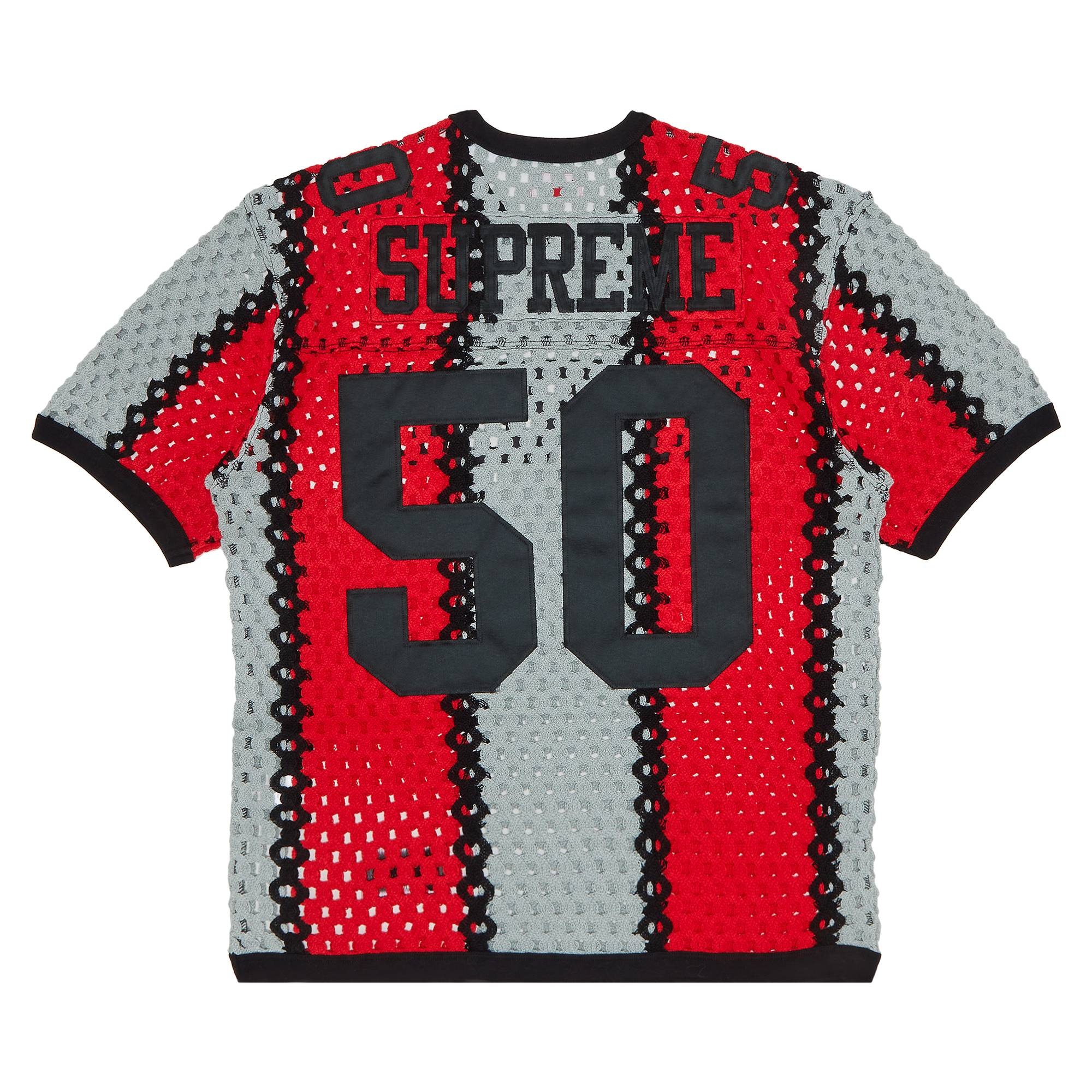 Supreme Supreme Crochet Football Jersey 'Black' | goat