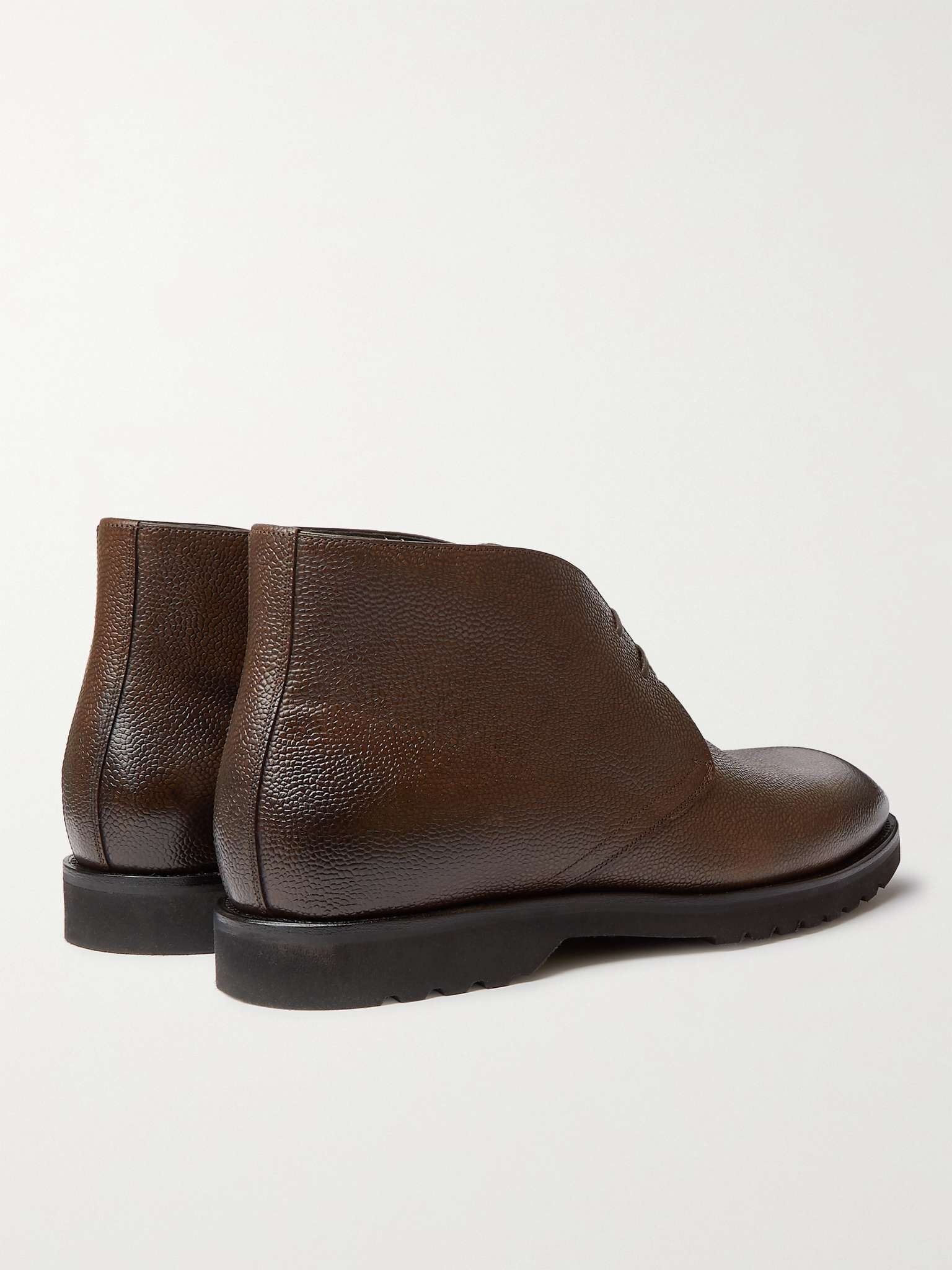 Kensington Pebble-Grain Leather Desert Boots - 5