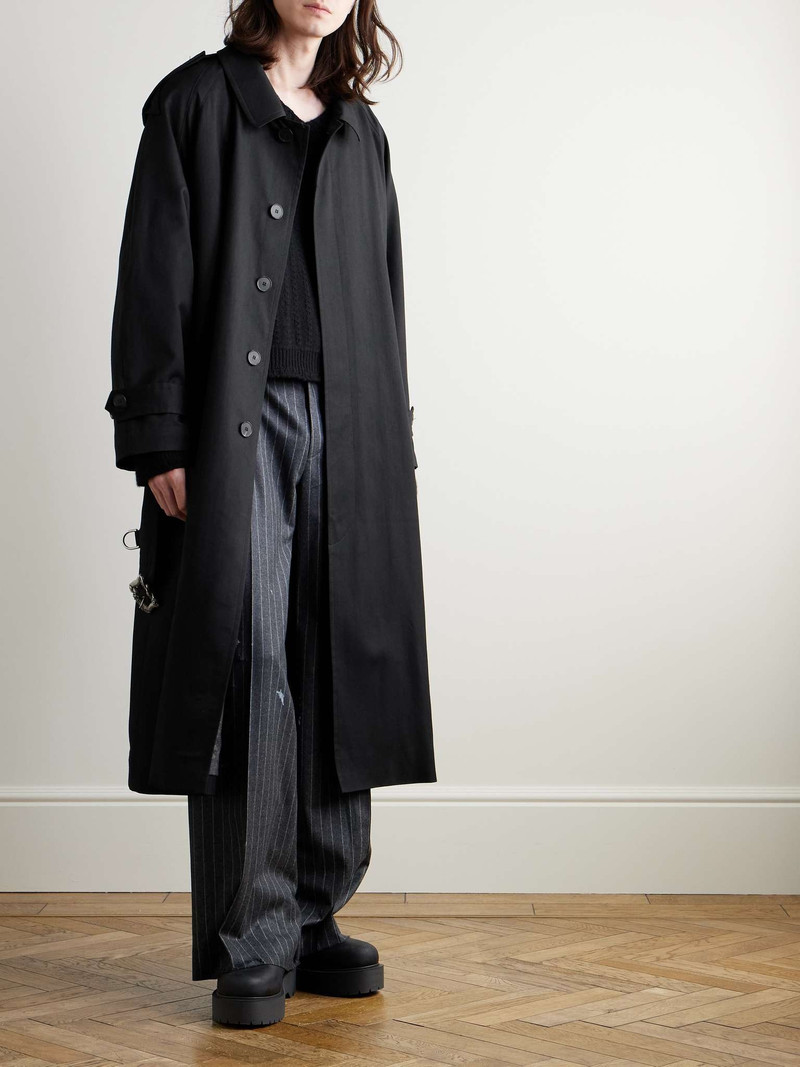 Enfants Riches Déprimés Belted Wool-Blend Twill Trench Coat outlook