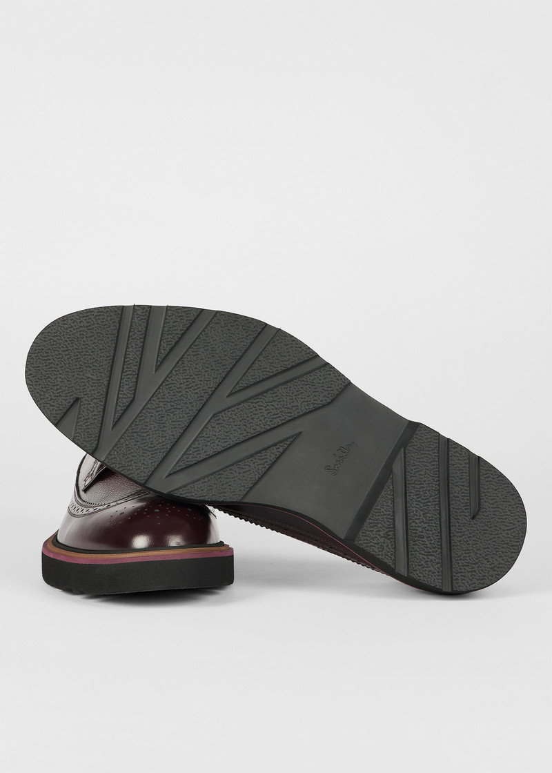 Paul Smith Bordeaux Leather 'Count' Brogues outlook