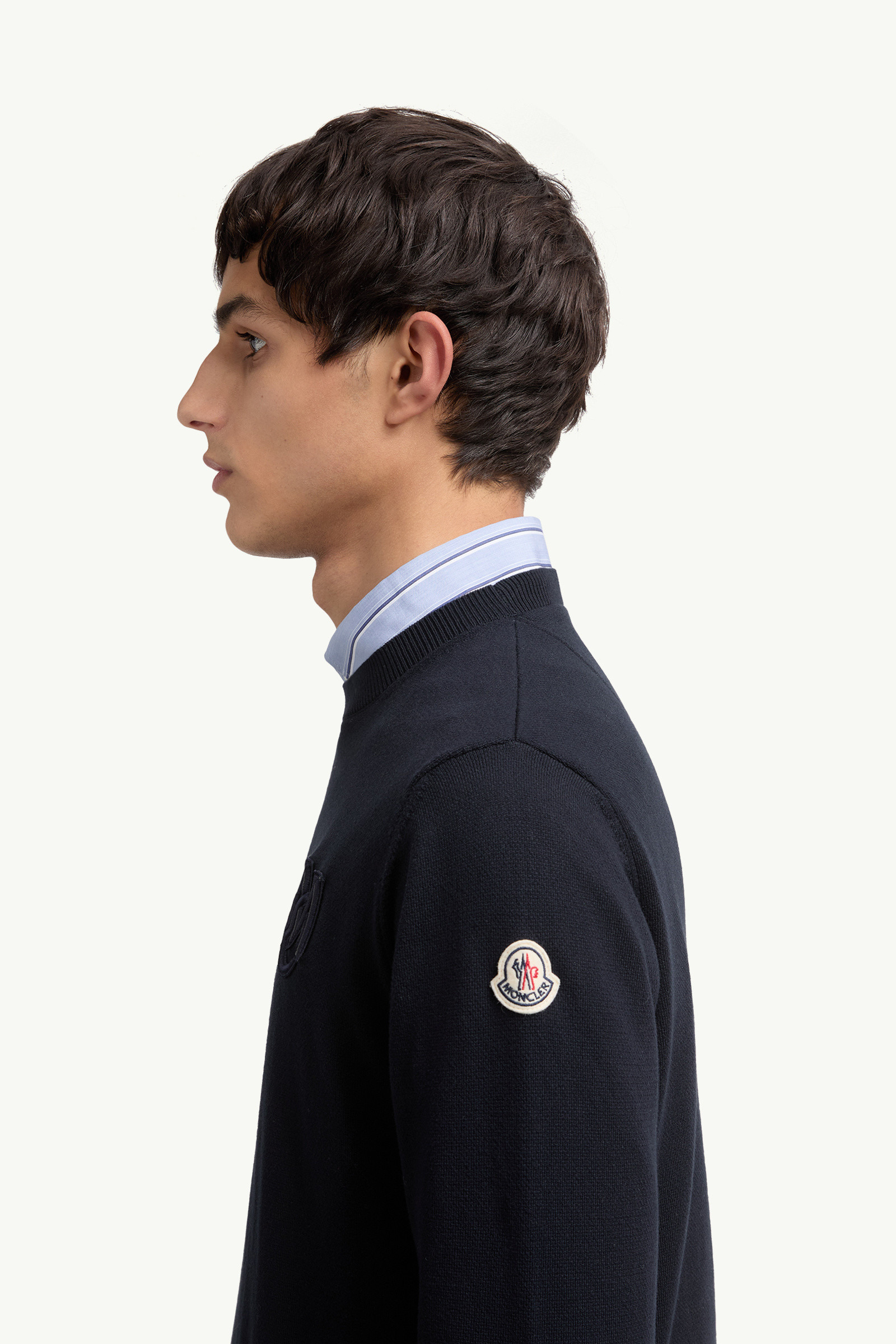Embroidered Monogram Cotton Sweater - 4