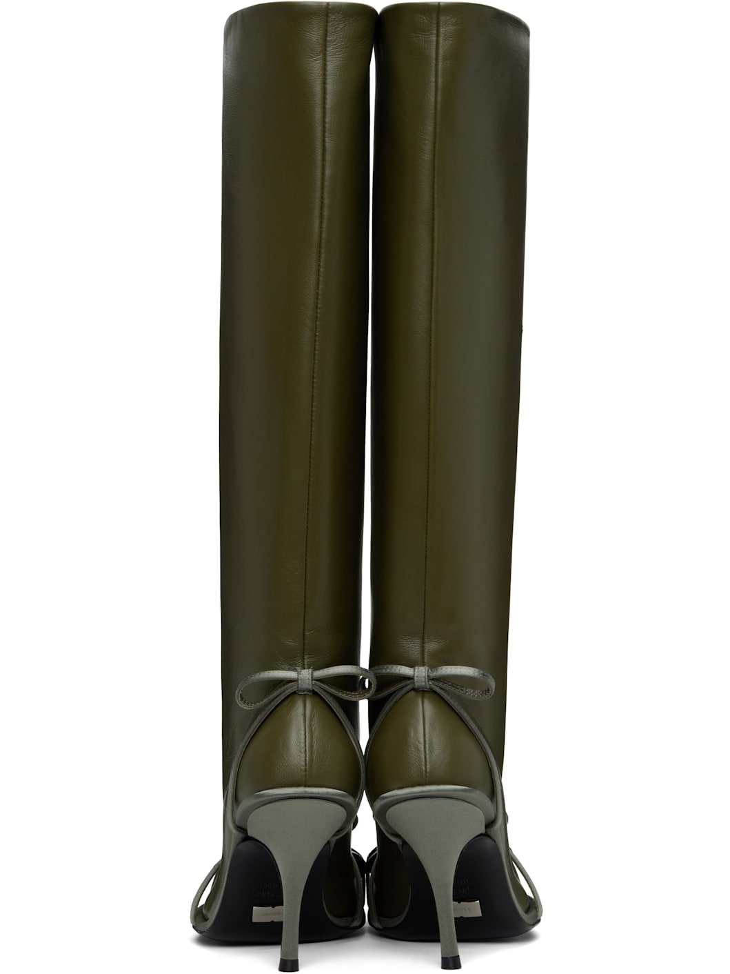 Khaki Double Tall Boots - 2