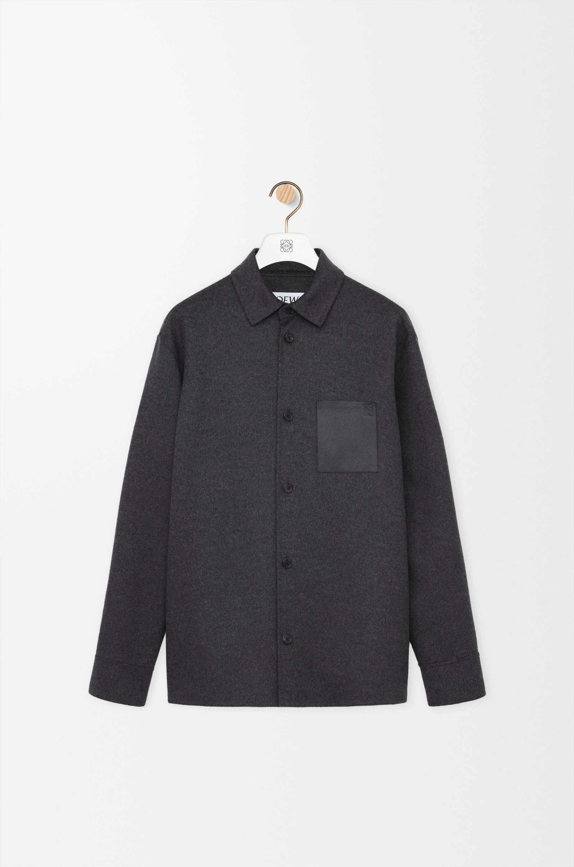 Overshirt in wool and cashmere - 1