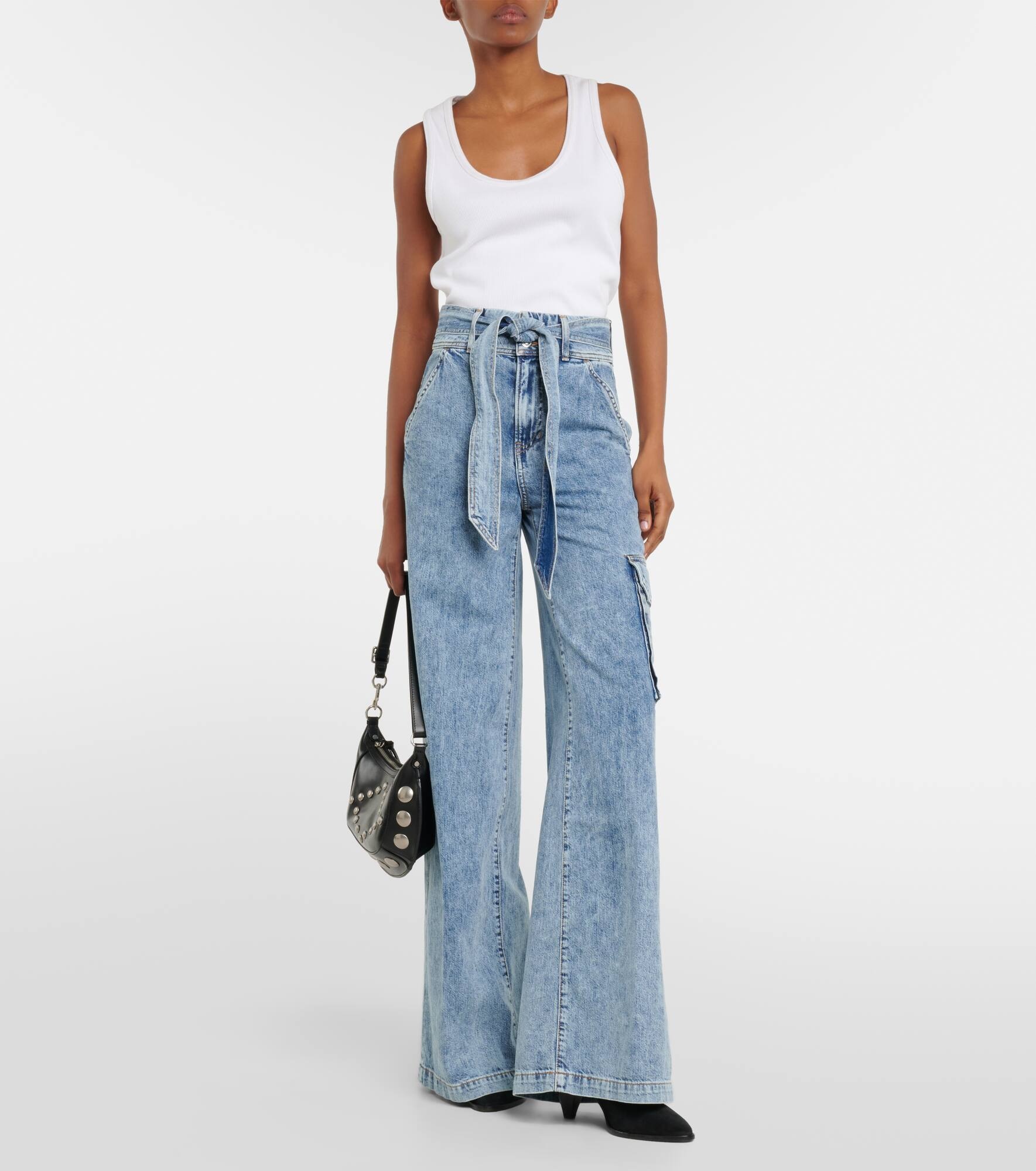 Belisa high-rise cargo jeans - 7