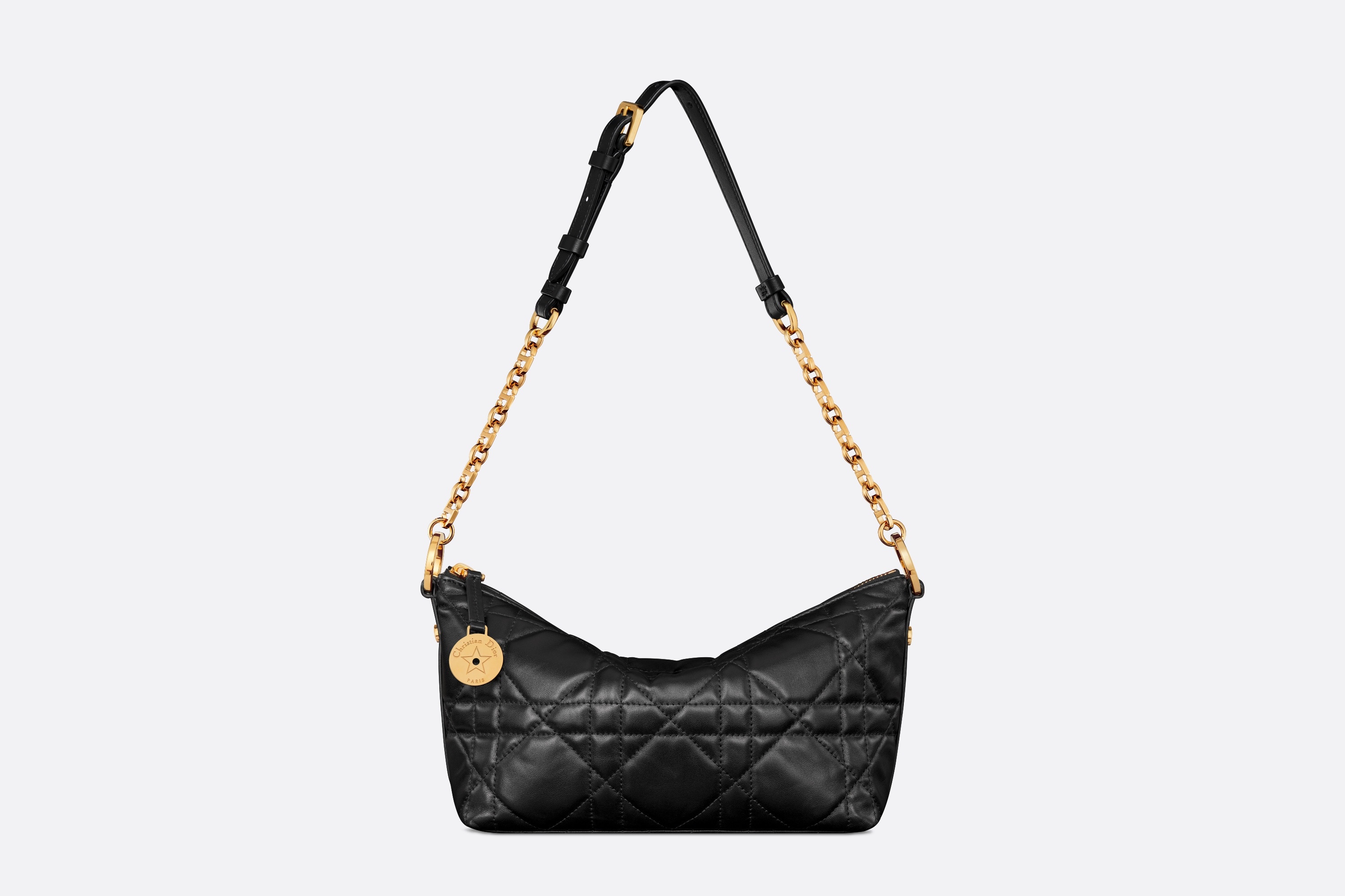 【Dior】ディオール★hobo★ホーボー★ ブラック【ランク：A】 Dior Diorstar Hobo Bag with Chain | REVERSIBLE