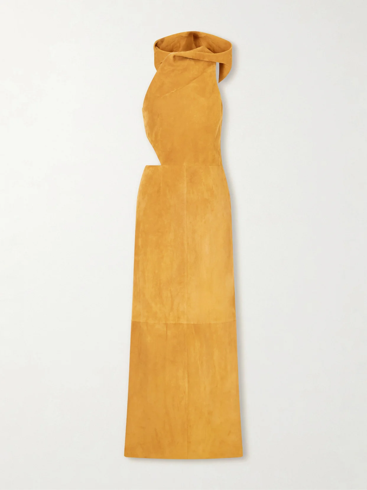 Kallen Hooded Suede Maxi Dress - 1