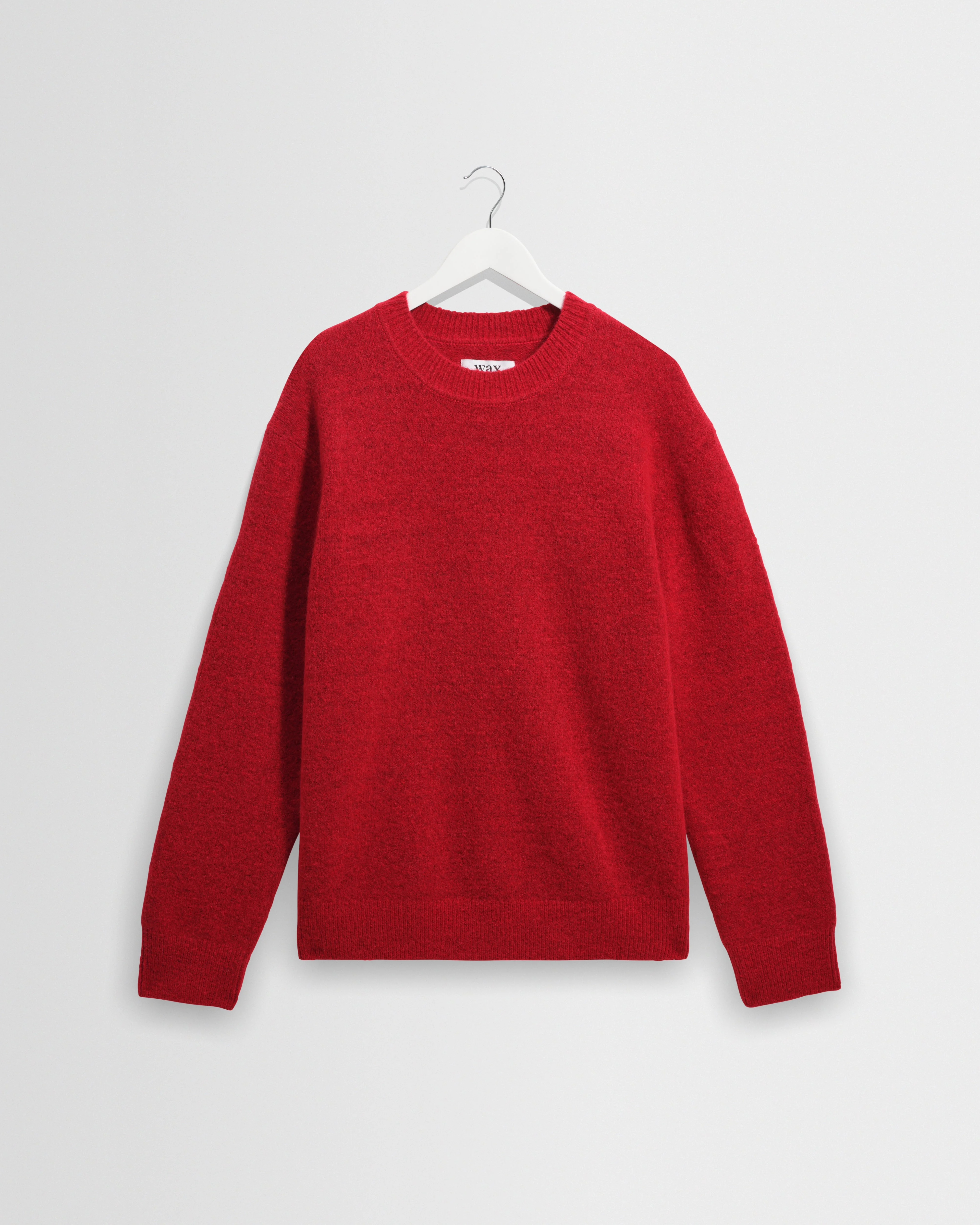 Wilde - Red Fluffy Wool Crewneck - 1