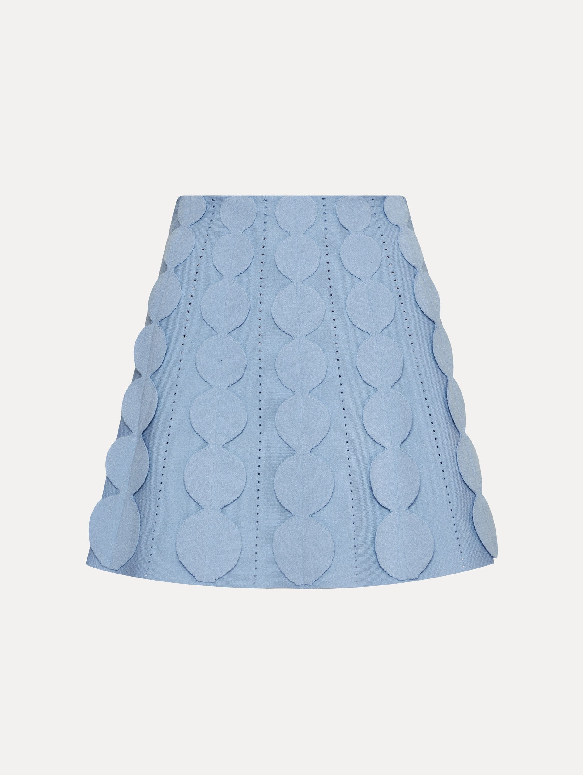 GEOMETRIC CIRCLE KNIT SKIRT - 1