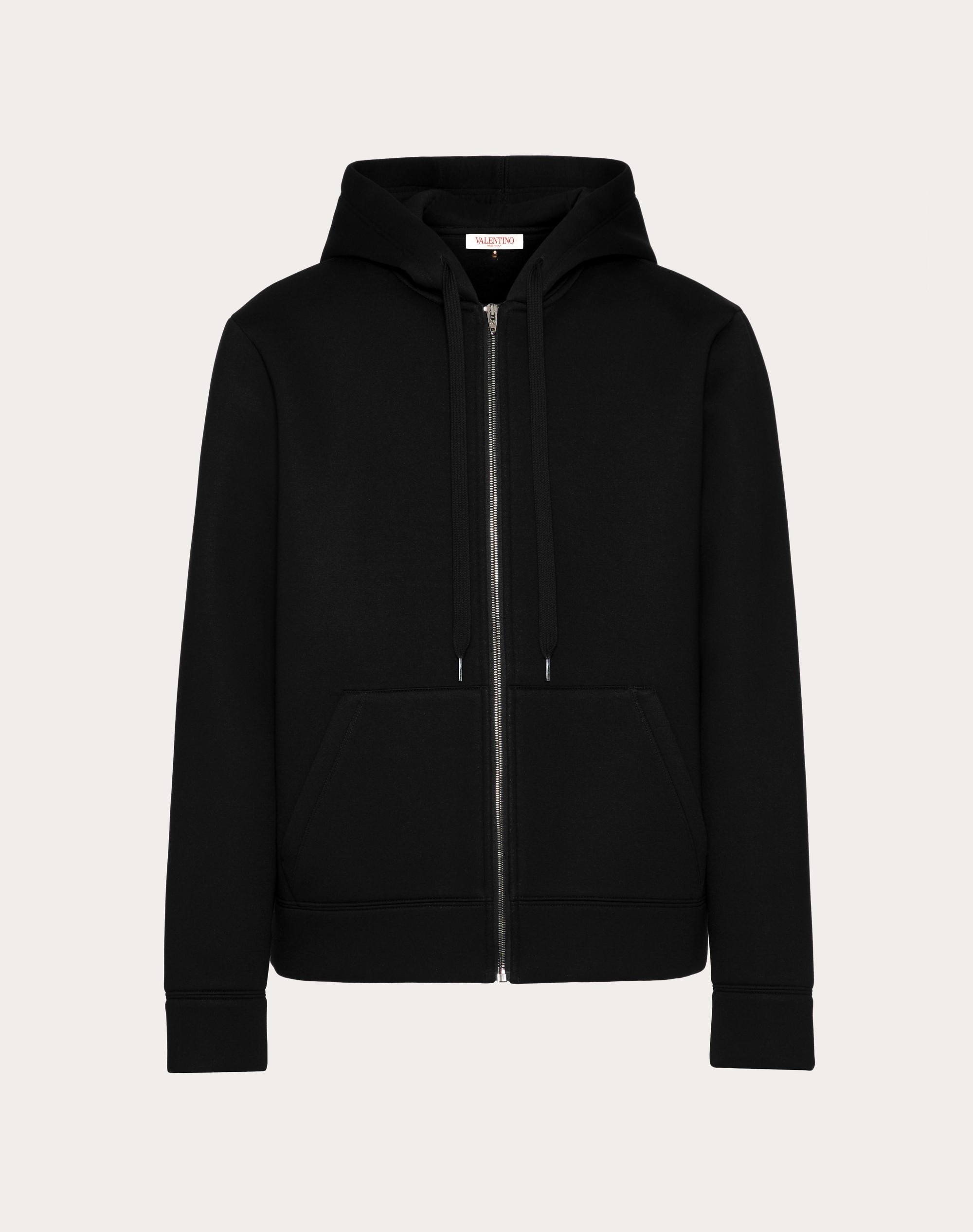 NEOPRENE SWEATSHIRT WITH HOOD AND ZIPPER - 1