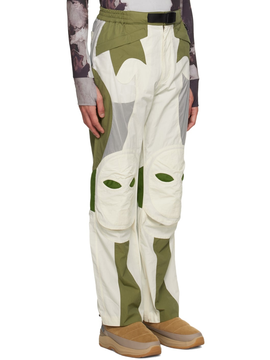 Off-White Paneled Trousers - 4