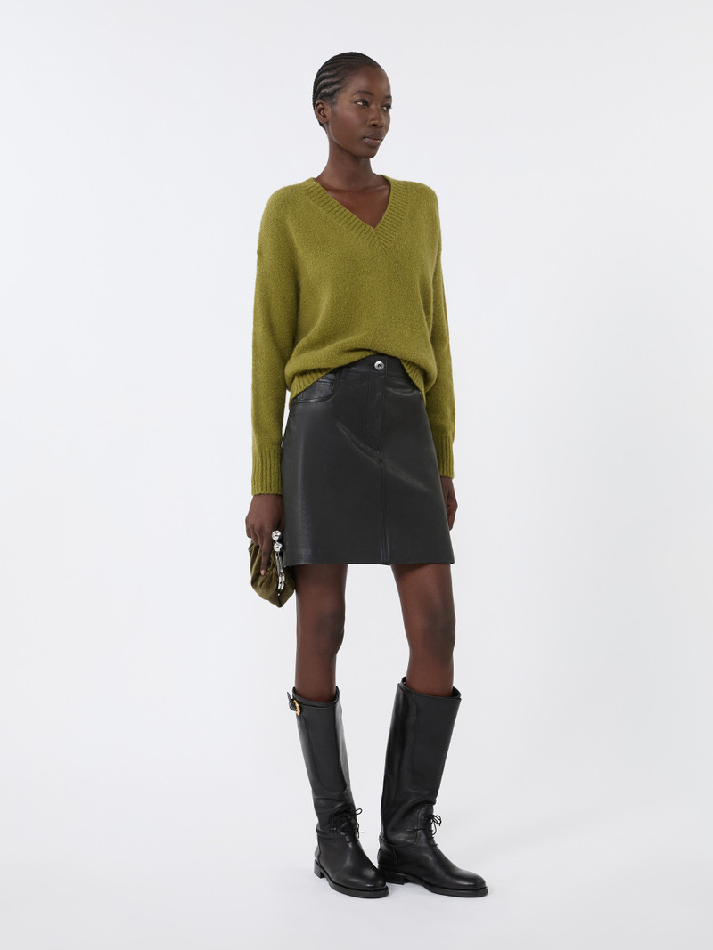 WEEKEND Max Mara VISITA Alpaca and cotton V-neck jumper outlook