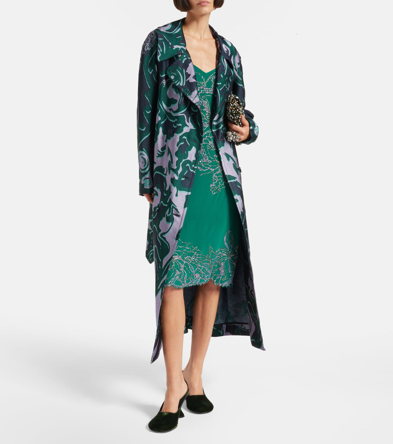 Dries Van Noten Printed trench coat outlook