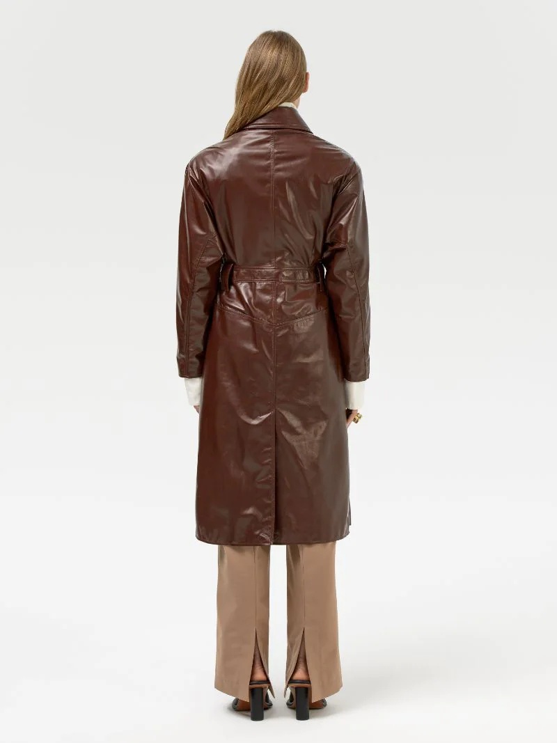 LEATHER TRENCH DRESS - 6
