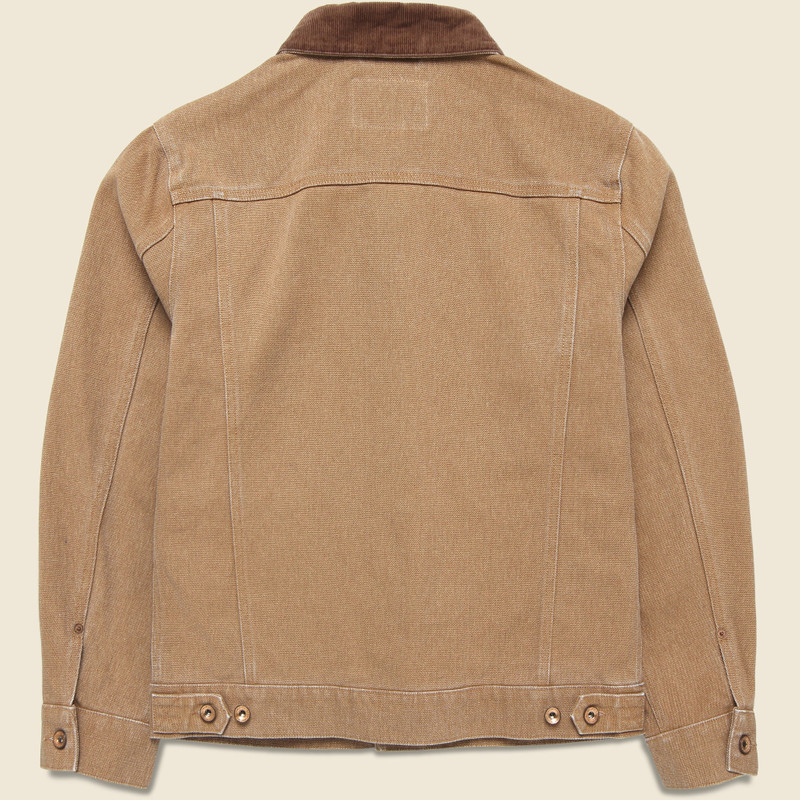 TAYLOR STITCH Ryder Jacket - Tobacco Chipped Canvas outlook