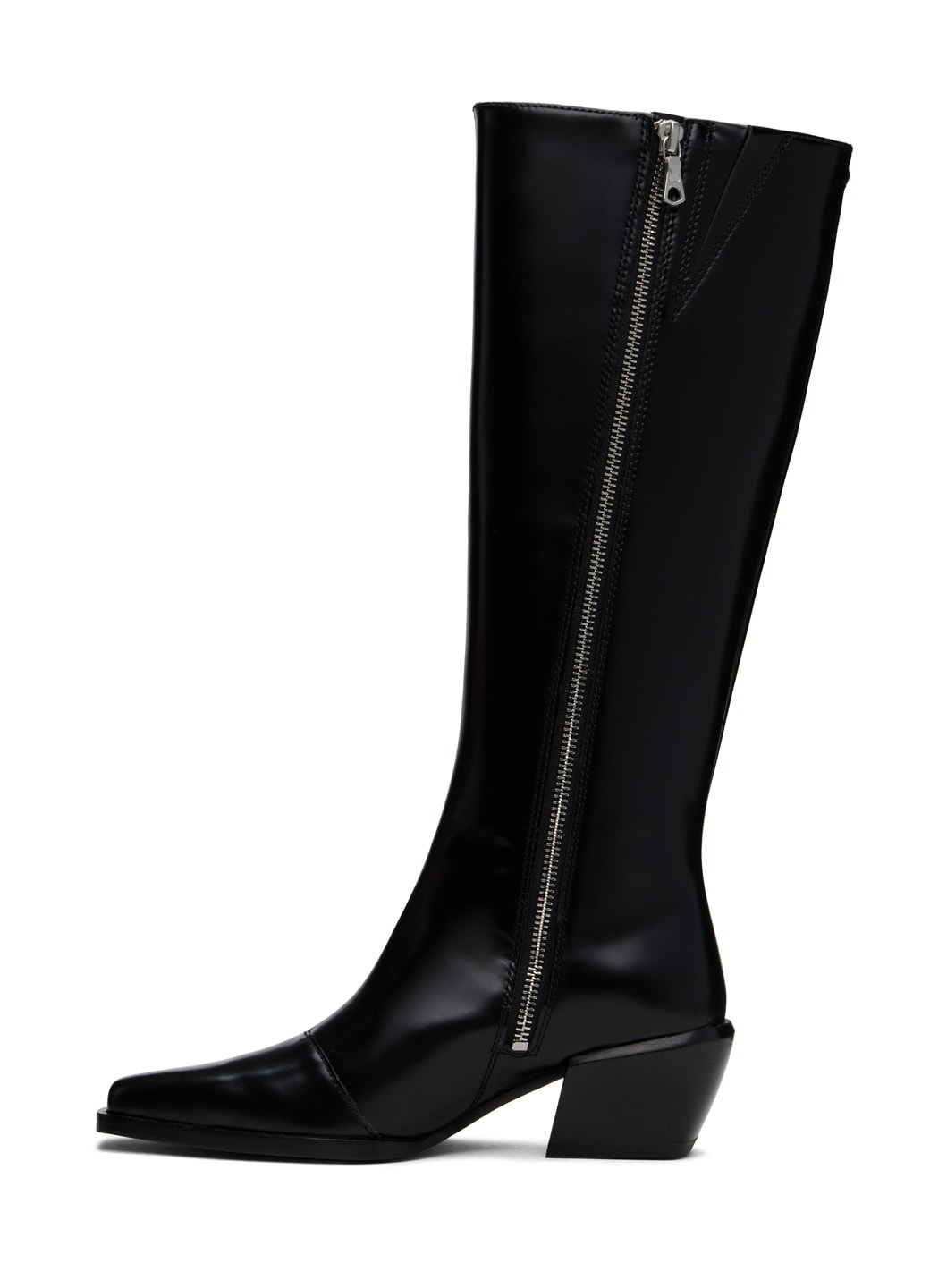 Black Joni Knee High Tall Boots - 3