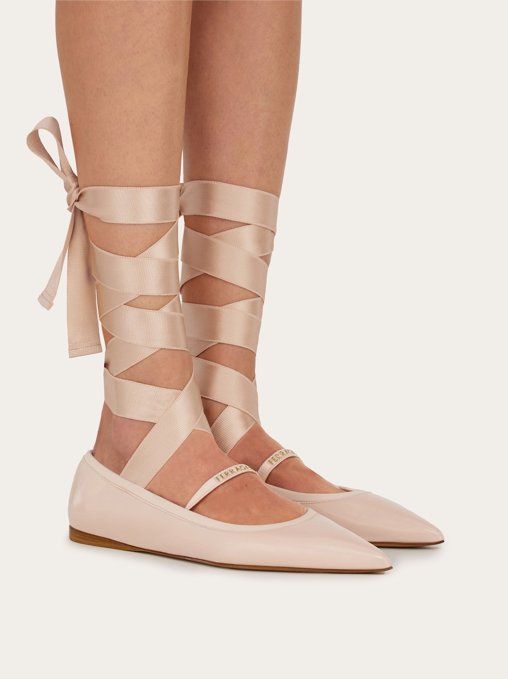 Ballet flat with ankle ribbon - 5