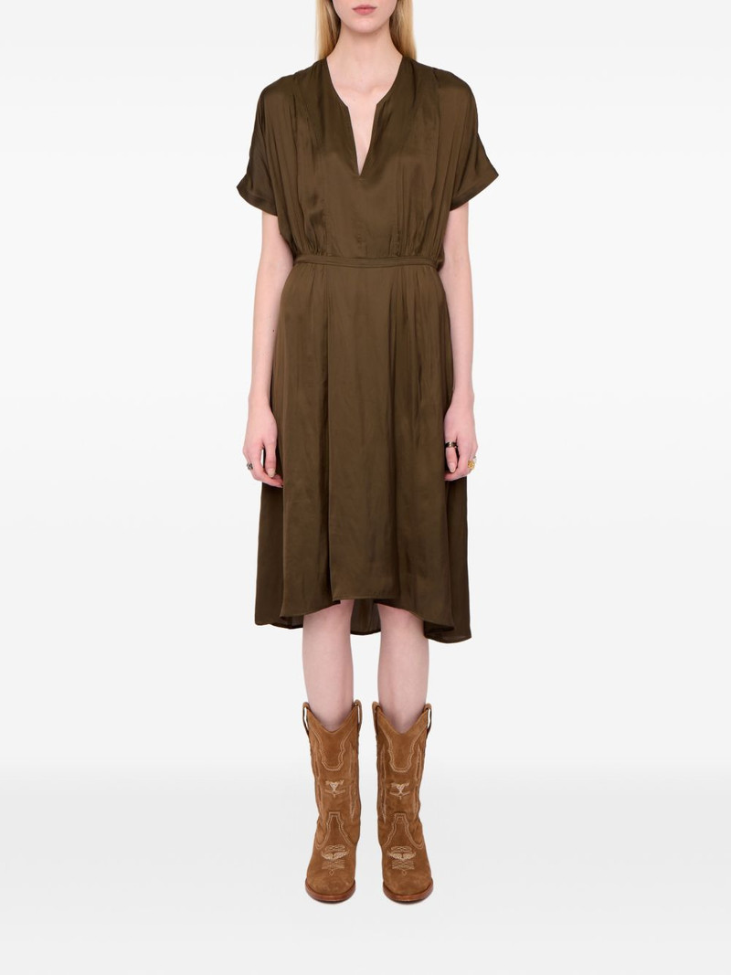 Zadig & Voltaire Riaz V-neck satin midi dress outlook