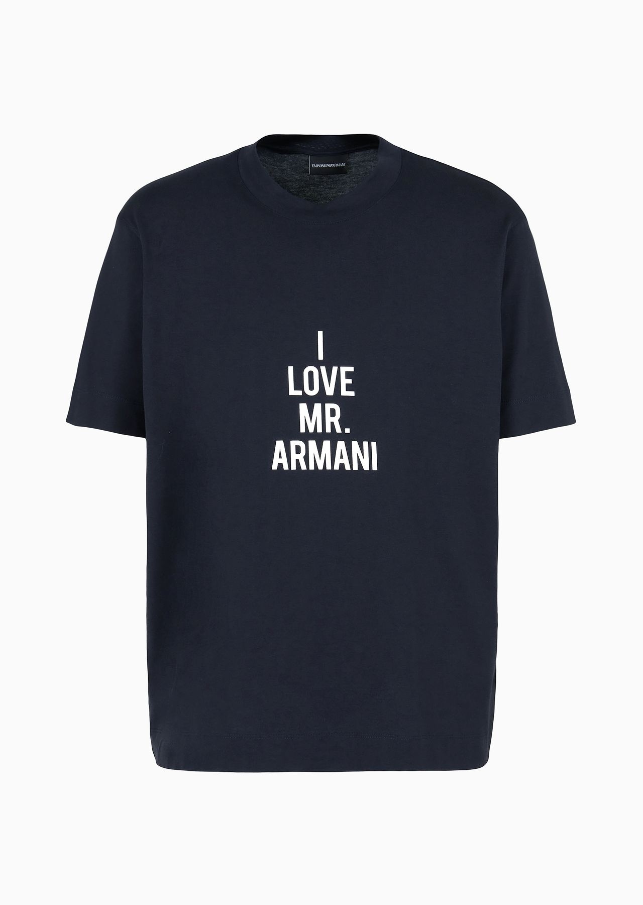 Lightweight jersey T-shirt with I love Mr Armani ASV print - 1