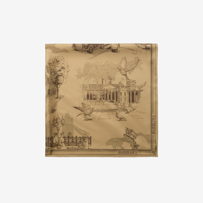 London Landmarks Silk Scarf 5