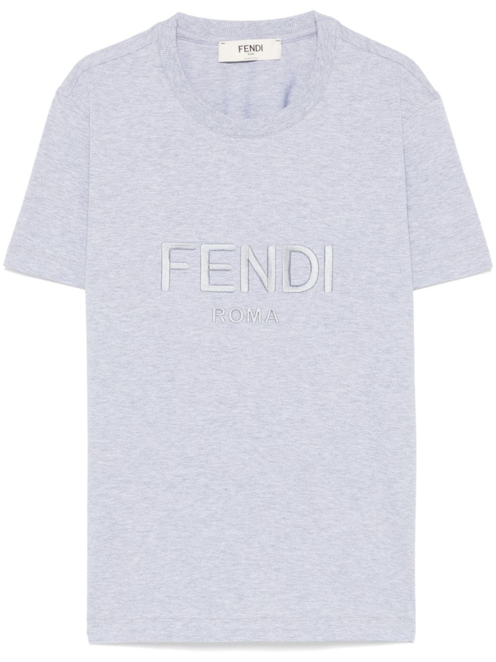 logo-embroidered T-shirt - 1